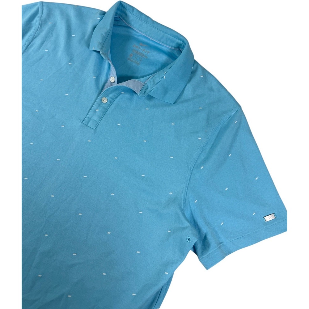 Nike Golf Polo Shirt Mens XXL Blue Dri Fit Short Sleeve Athletic Casual